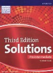 کتاب SOLUTIONS PRE-INTERMEDIATE+CD  SB+WB  EDI 3 (رحلی/گلاسه/رهنما)